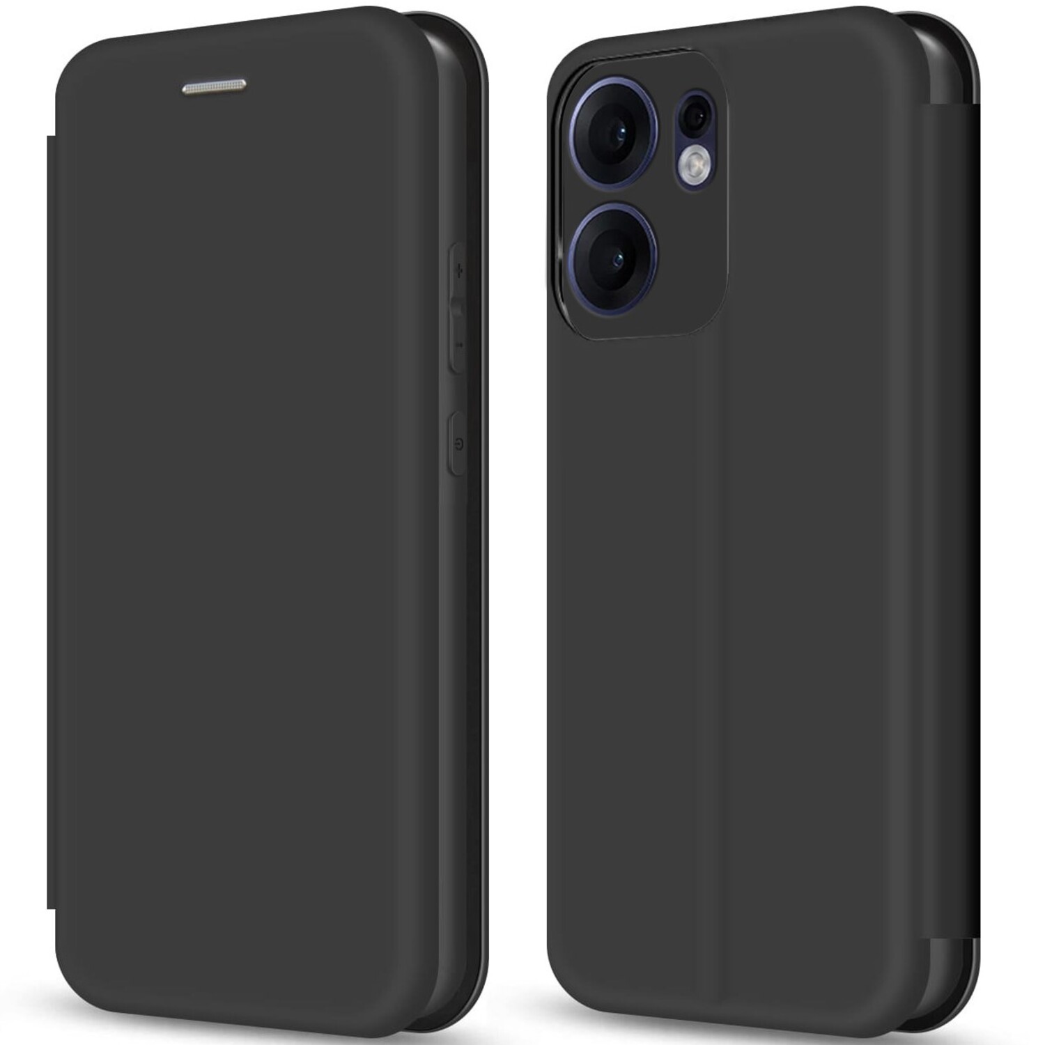 Чехол для смартфона MAKE Oppo Reno13 F/13 FS Flip Black (MCP-OR13F/FSBK) - Фото 1