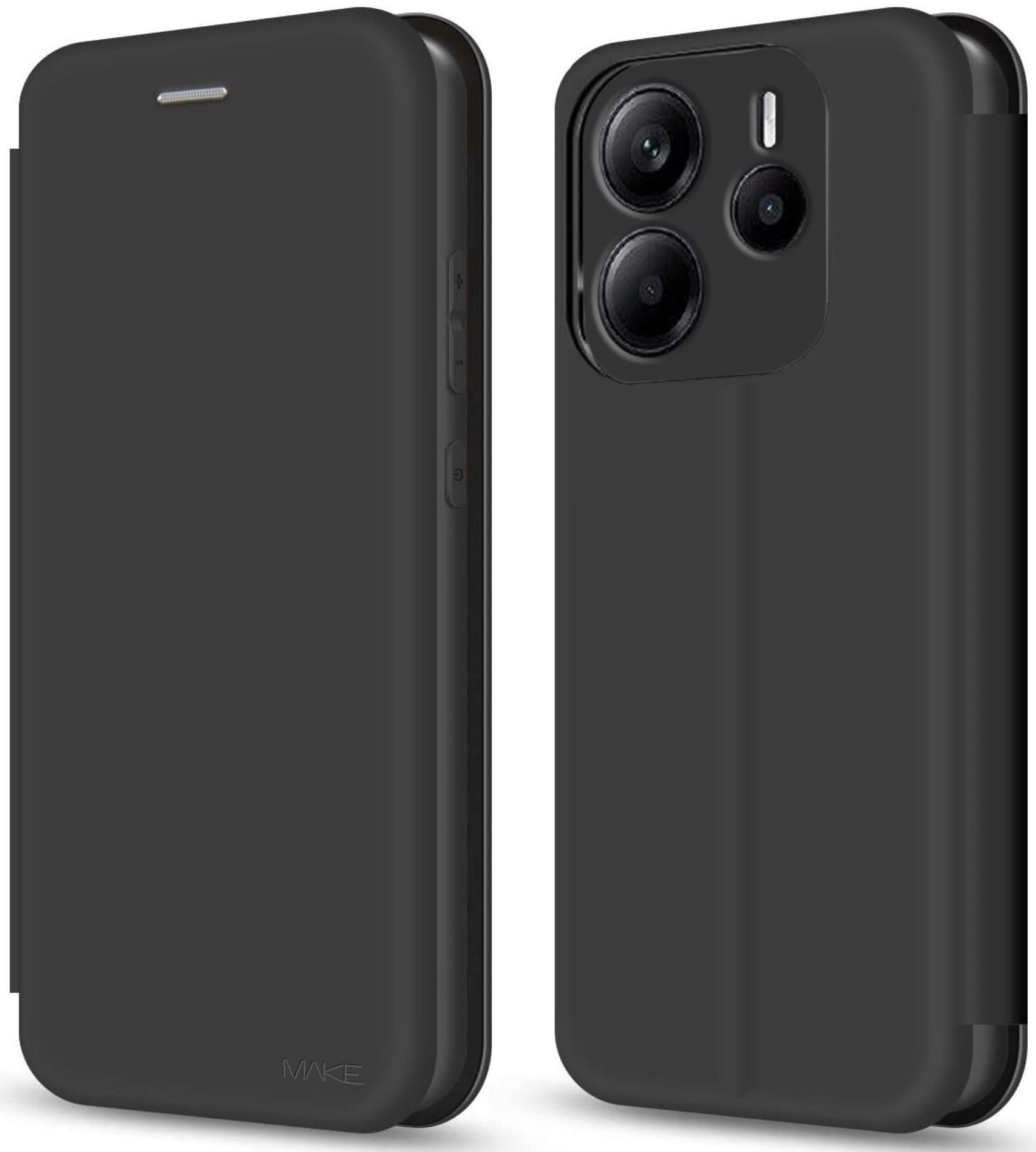 Чехол для смартфона MAKE Xiaomi Redmi Note 14 5G Flip Midnight Black (MCP-XRN145G) - Фото 1