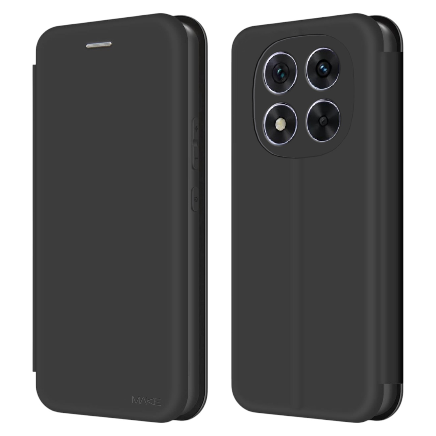 Чехол для смартфона MAKE Flip Xiaomi Redmi Note 14 Pro 4G Black (MCP-XRN14P4G) - Фото 1