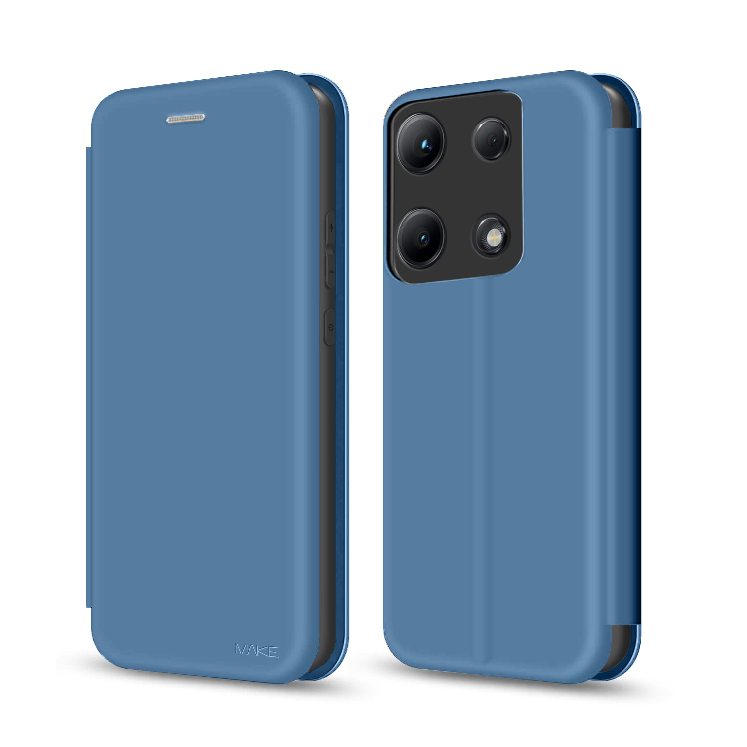 Чехол для смартфона MAKE Xiaomi Redmi Note 14S Flip Ocean Blue (MCP-XRN14SOB) - Фото 1