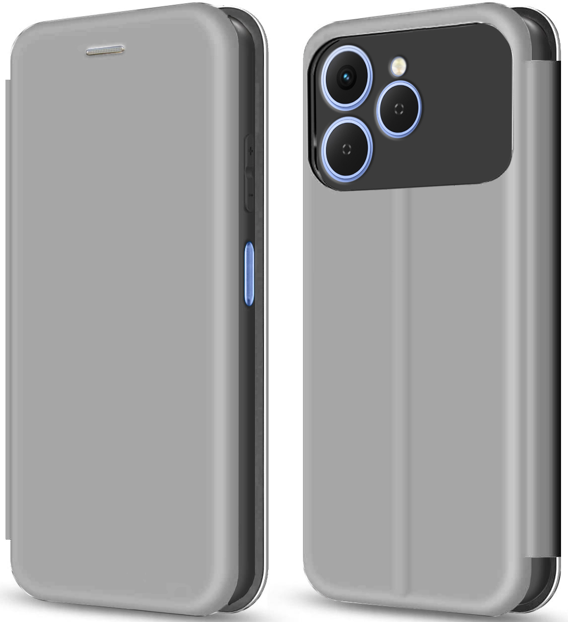 Чехол для смартфона MAKE Flip for Tecno Spark 40, Titanium Grey (MCP-TS40TG) - Фото 1