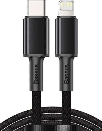 Кабель синхронизации данных Baseus Type-C to Lightning 20W 2m Black (CATLGD-A01) - Фото 1