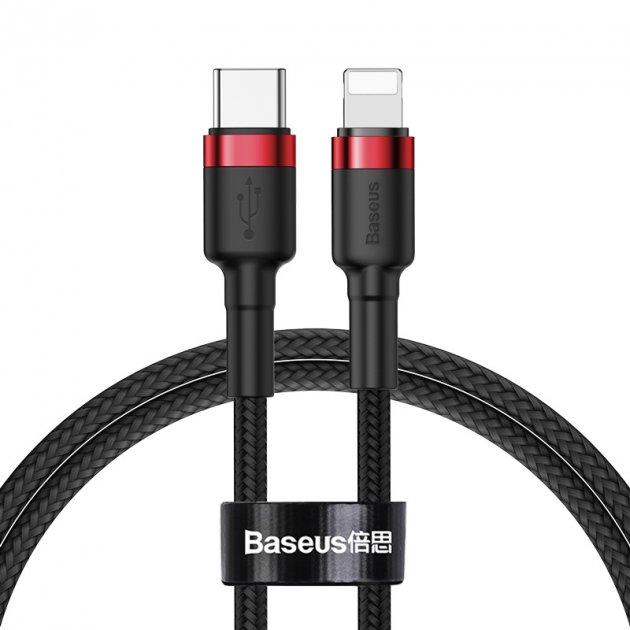 Кабель синхронизации данных Baseus Type-C/Lightning PD 20W 1m Red (CATLKLF-91) - Фото 1