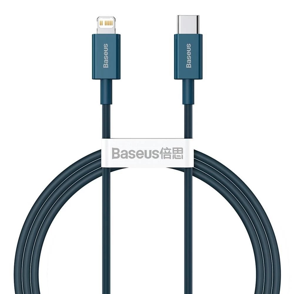 Кабель синхронизации данных Baseus Superior Series Fast Charging Type-C to Lightning PD 20W 1m Blue (CATLYS-A03) - Фото 1