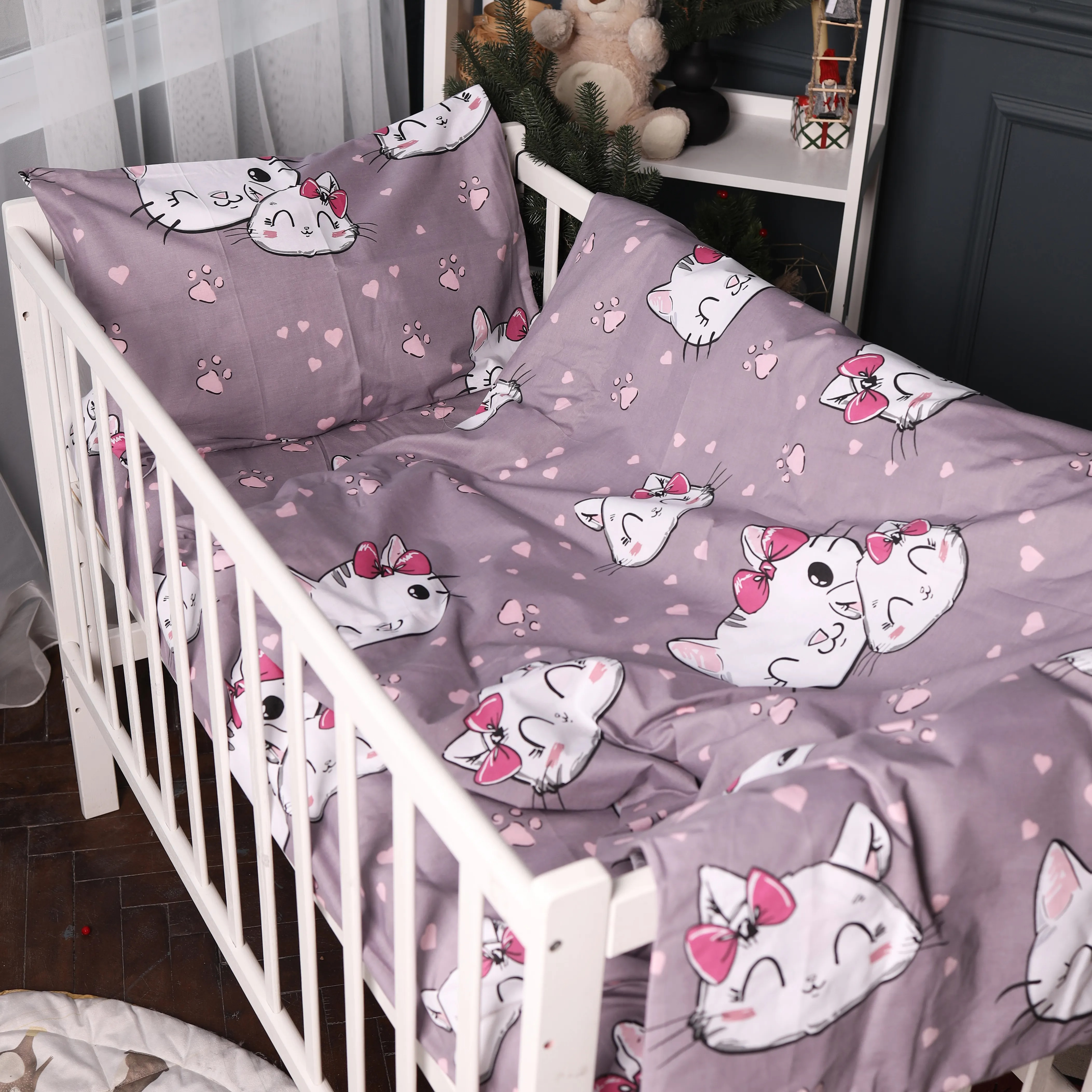 Купити Комплект постільної білизни MirSon 143х210 17-0691 Cat with a paw Бязь (2200010455601) - Фото 1 Комплект постільної білизни MirSon 143х210 17-0691 Cat with a paw Бязь (2200010455601) - Фото 1