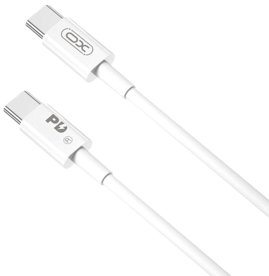 Кабель синхронізації даних XO Type-C - Type-C 100W 2m White (CB-Q100-2CC) - Фото 1