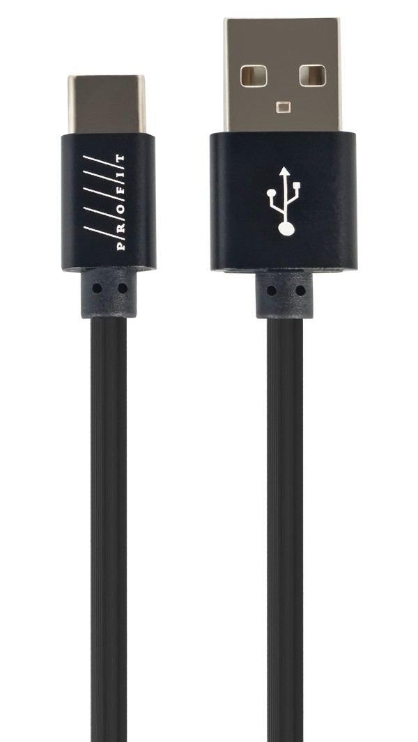 Кабель синхронизации данных Profit QY-10 Type-C 1m 2,4A Black (000000975) - Фото 1