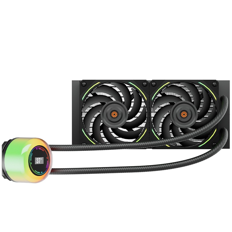 Водяная система охлаждения 1stPlayer CC-240 Black - Фото 1