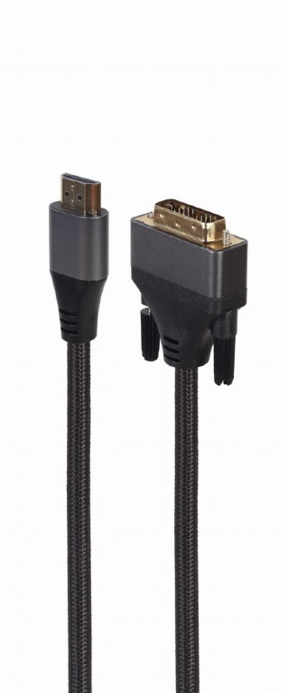 Кабель HDMI - DVI Cablexpert HDMI 19pin - DVI 18+1pin (CC-HDMI-DVI-4K-6) - Фото 1