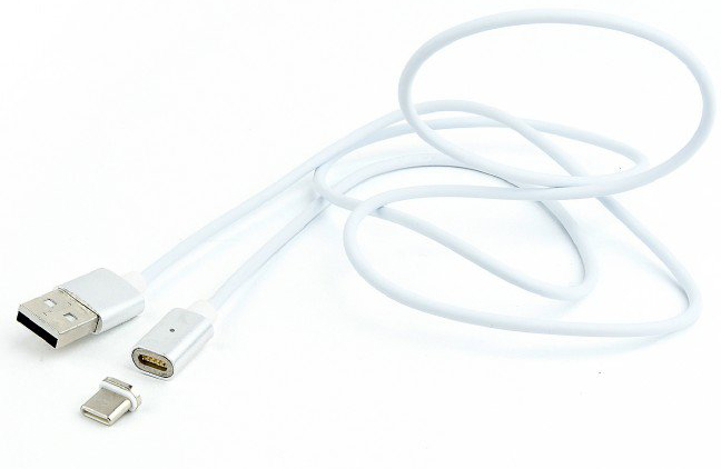 Кабель Cablexpert USB 2.0 BM - MicroUSB 1m White (CC-USB2-AMmUMM-1M) - Фото 1