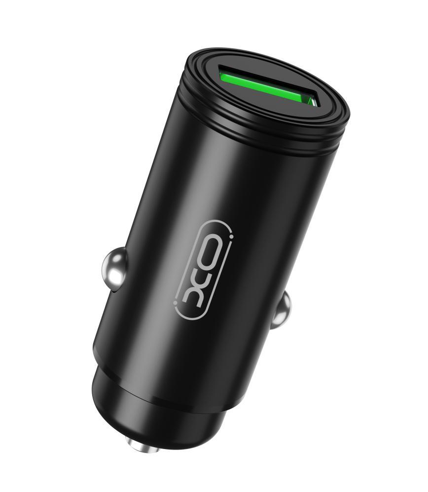 Автомобильное зарядное устройство XO 1 USB QC 3.0 Black (CC39-BK) - Фото 1