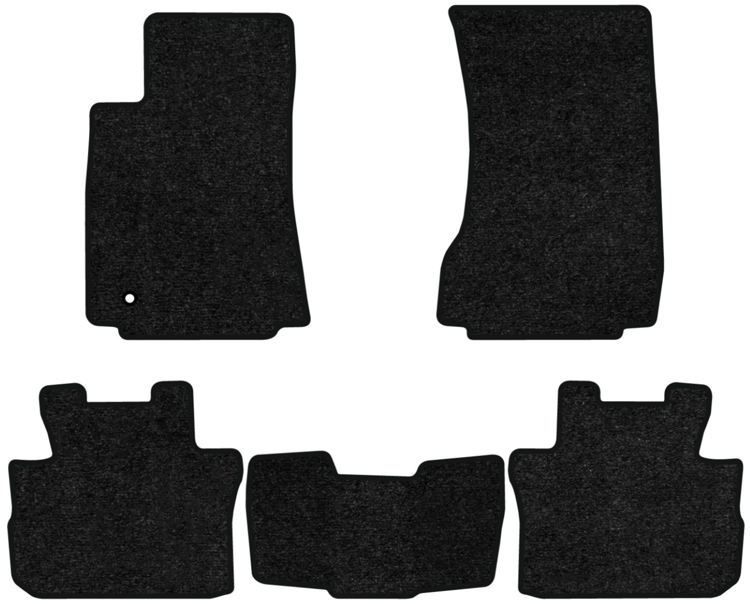 Коврики ворсовые в салон авто EVAtech Standard для Cadillac CTS Sport Wagon 2008-2013 2 поколение Combi EU черный кант CC43940CB5AV1VEB - Фото 1
