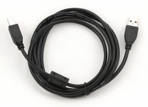 Кабель USB type A - USB type B Cablexpert USB2.0 феррит A-папа/B-папа 3 м (CCFB-USB2-AMBM-3M) - Фото 1