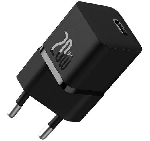 Сетевое зарядное устройство Baseus GaN5 FC mini 1C 20W Black (CCGN050101) - Фото 1