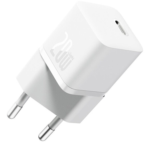 Сетевое зарядное устройство Baseus GaN5 FC mini 1C 20W White (CCGN050102) - Фото 1