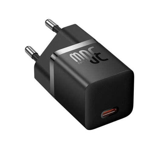 Сетевое зарядное устройство Baseus GaN5 FC mini 1C 30W Black (CCGN070401) - Фото 1