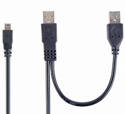 Кабель Cablexpert USB 2.0 AM/miniUSB 5 pin Premium 0.9m (CCP-USB22-AM5P-3) - Фото 1