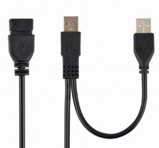 Кабель USB type A - USB type A Cablexpert USB type A - USB type A 0.9 м (CCP-USB22-AMAF-3) - Фото 1