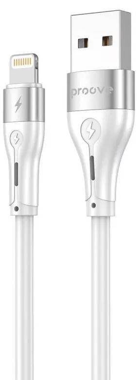 Кабель синхронізації даних Proove Soft Silicone USB to Lightning 2.4A 2 m White (CCSO20001122) - Фото 1