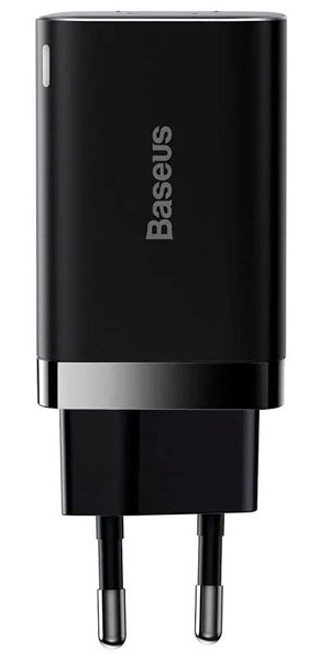 Сетевое зарядное устройство Baseus Super Si Pro Quick Charger C+U 30W EU Black (CCSUPP-E01) - Фото 1
