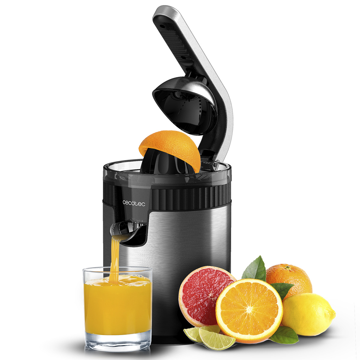 Цитрус-прес Cecotec Xqueeze RetroJuice 600 Steel (CCTC-03363) - Фото 1