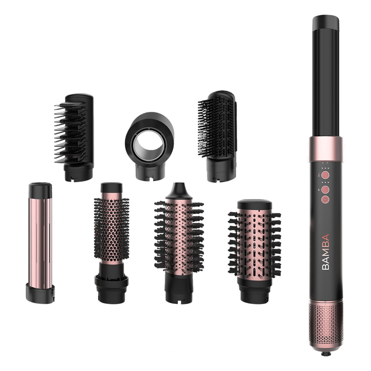 Стайлер Cecotec Bamba CeramicCare 8in1 AirGlam Black (CCTC-03464) - Фото 1