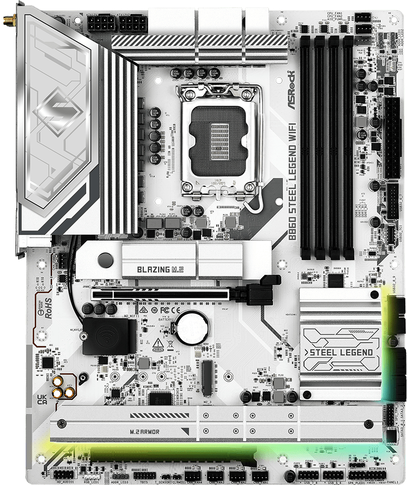 Материнская плата ASRock B860 Steel Legend WiFi DDR5 - Фото 1