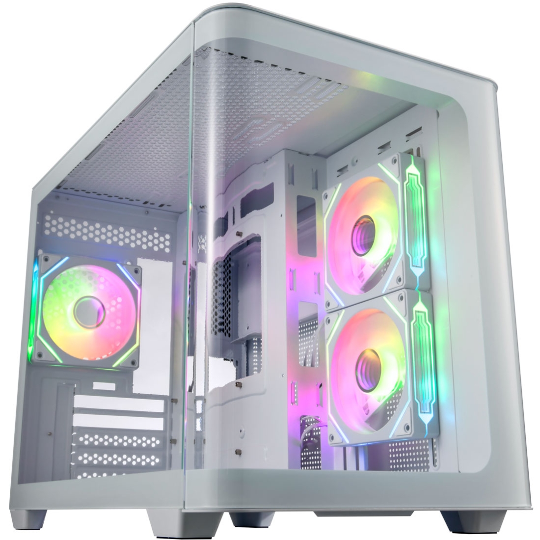 Корпус FSP S380-WA без БП mATX White - Фото 1