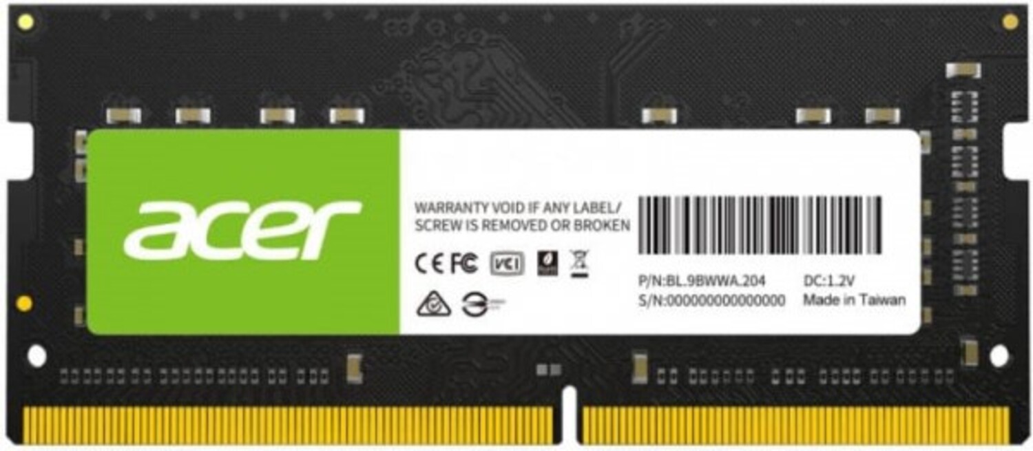 Купить Память DDR Acer 16Gb DDR4 3200 MHz SD100 (BL.9BWWA.213) - Фото 1 Память DDR Acer 16Gb DDR4 3200 MHz SD100 (BL.9BWWA.213) - Фото 1