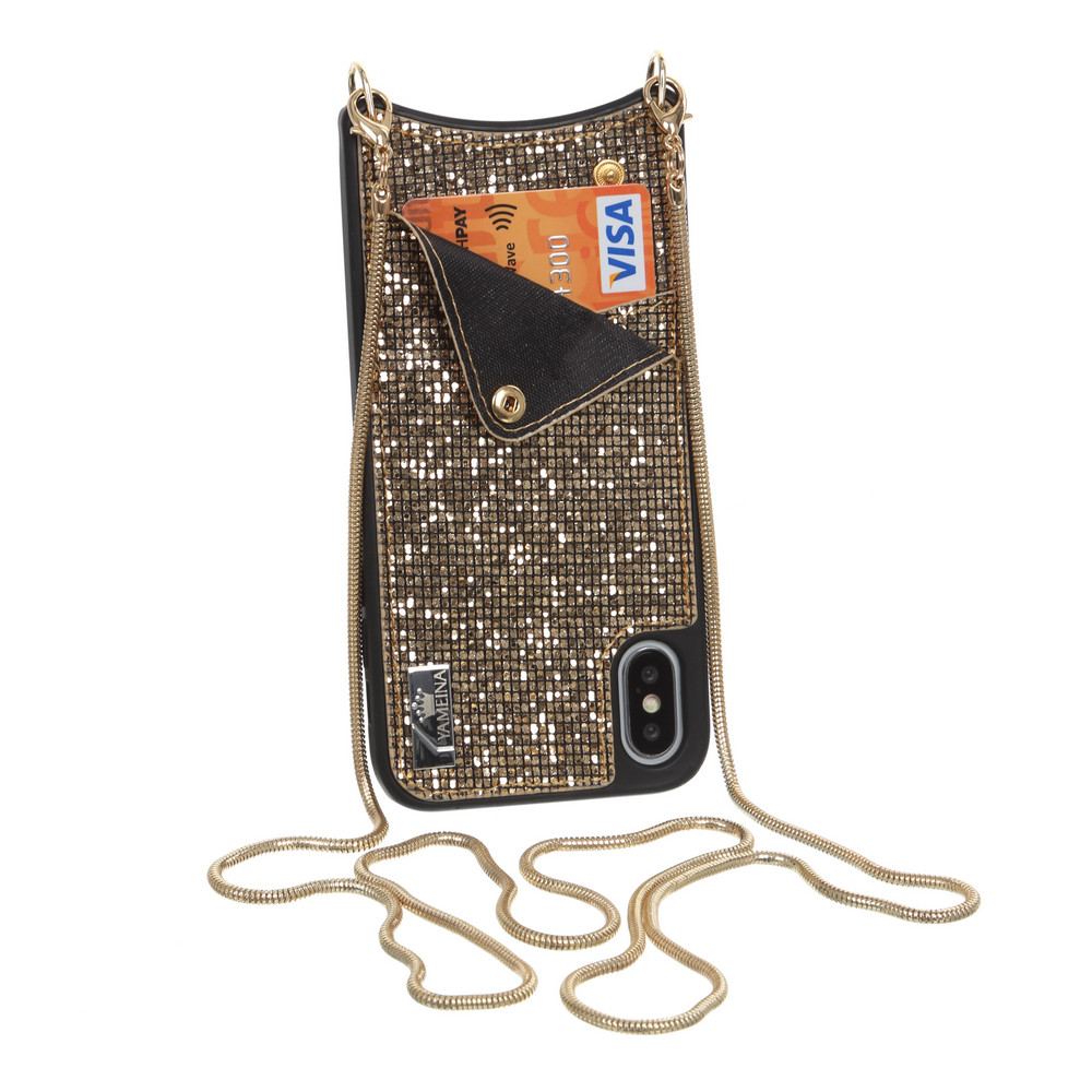 Чехол для смартфона BeCover Glitter Wallet for Apple iPhone Xs Max Gold (703622) - Фото 1