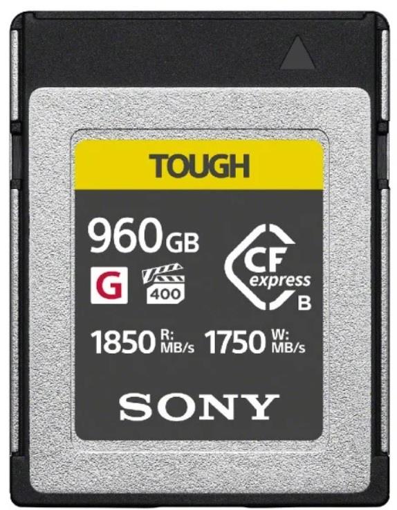 Карта памяти Sony CFexpress Type B 960GB R1850/W1750MB/s Tough (CEBG960T.CE7) - Фото 1
