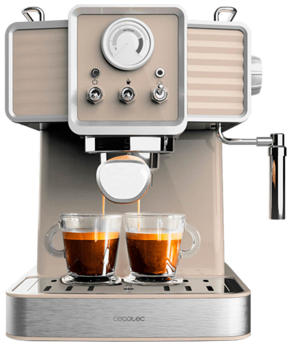 Кофеварка рожковая Cecotec Cumbia Power Espresso 20 Tradizionale Light Beige (CCTC-01585) - Фото 1