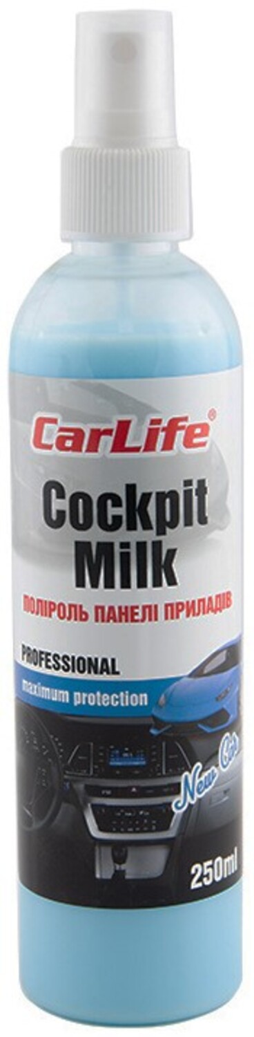 Поліроль для авто CarLife Нова Машина Cockpit Milk 250 мл (CF039) - Фото 1