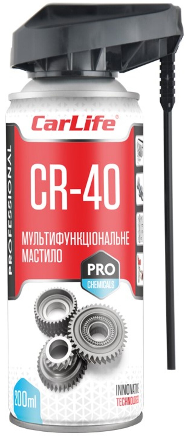 Мастило для авто CarLife Multifunctional Lubricant CR-40 Professional 200 мл (CF203) - Фото 1