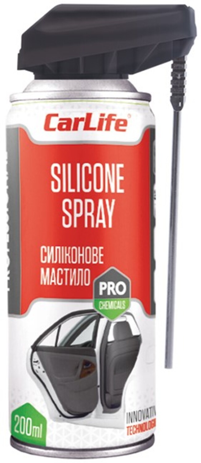 Мастило для авто CarLife SILICONE SPRAY Professional 200 мл (CF206) - Фото 1