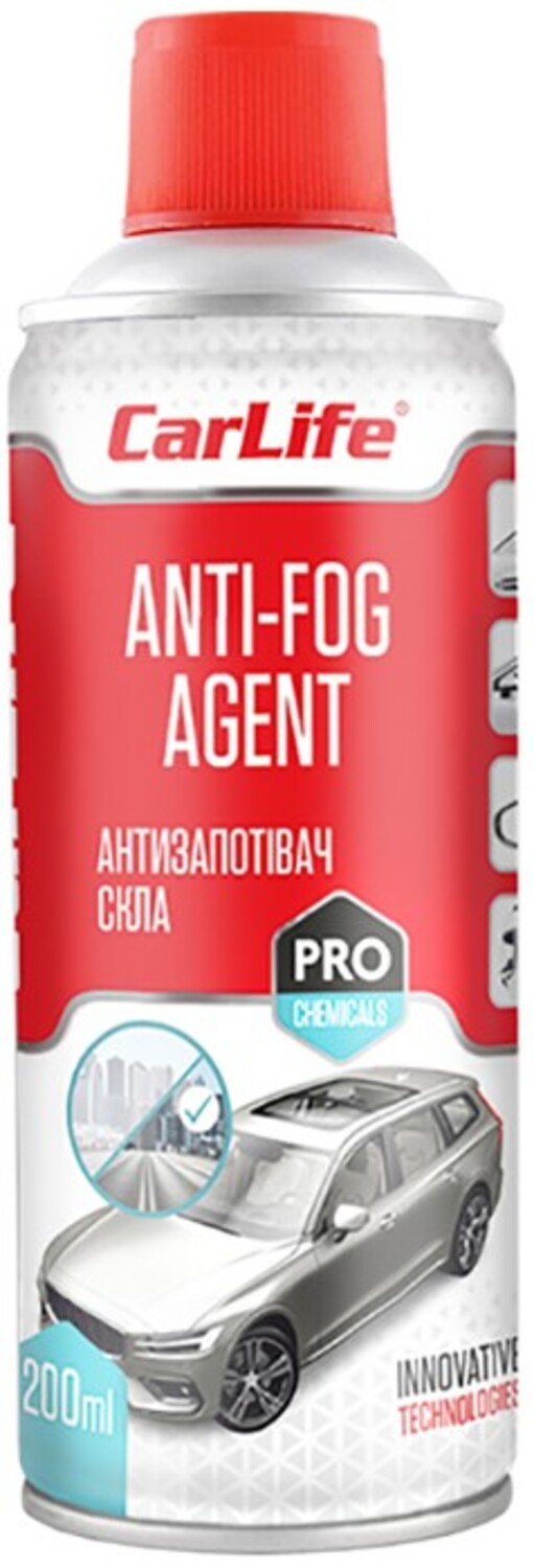 Засіб для скла для авто CarLife ANTI-FOG AGENT 200 мл (CF210) - Фото 1
