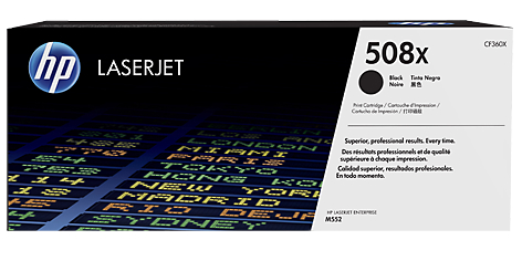 Картридж для лазерных принтеров/МФУ HP 508X CLJ M552/M553/M577 Black (12500 стр) (CF360X) - Фото 1