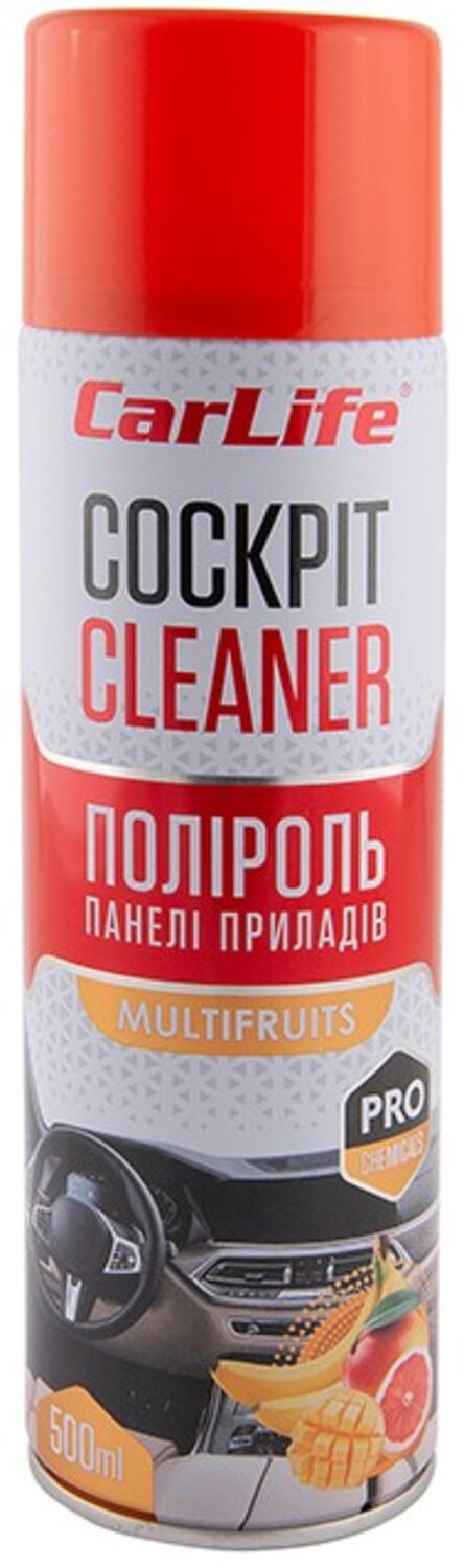 Поліроль для авто CarLife Мультифрукт Cockpit Cleaner 500 ml (CF507) - Фото 1