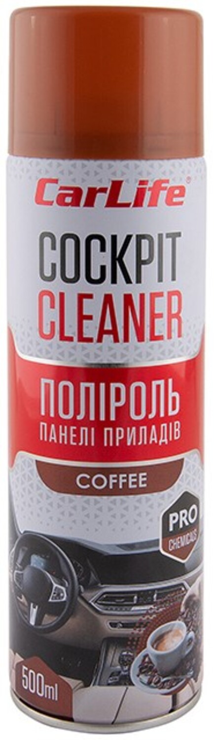 Поліроль для авто CarLife Кава Cockpit Cleaner 500 ml (CF508) - Фото 1