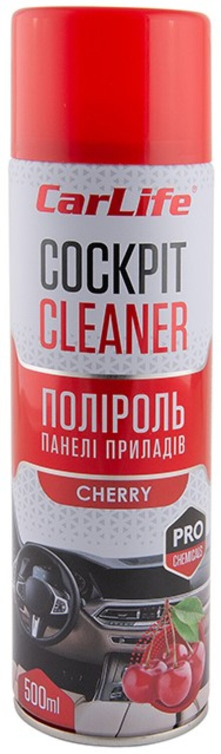 Поліроль для авто CarLife Вишня Cockpit Cleaner 500 ml (CF511) - Фото 1