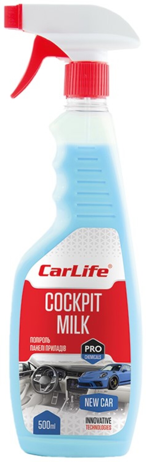 Поліроль для авто CarLife Нова Машина Cockpit Milk 0,5 л (CF542) - Фото 1