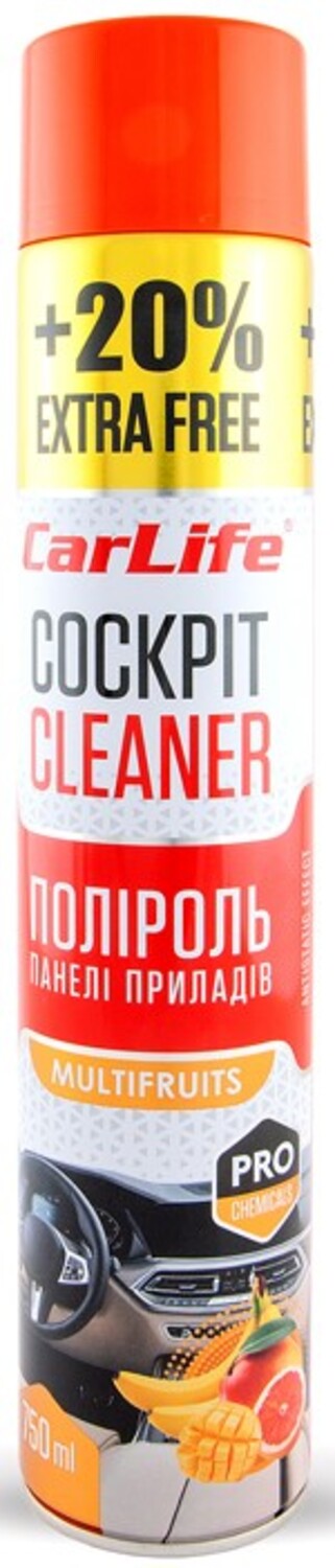 Поліроль для авто CarLife Мультифрукт Cockpit Cleaner 750 ml (CF756) - Фото 1