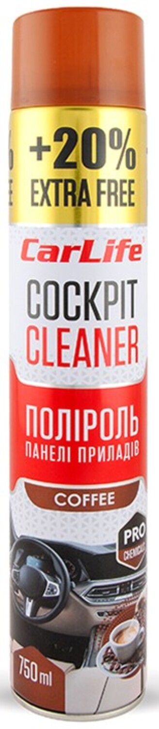 Поліроль для авто CarLife Кава Cockpit Cleaner 750 ml (CF757) - Фото 1