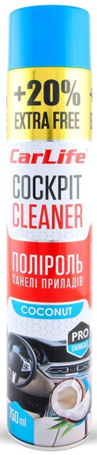 Поліроль для авто CarLife Кокос Cockpit Cleaner 750 ml (CF758) - Фото 1