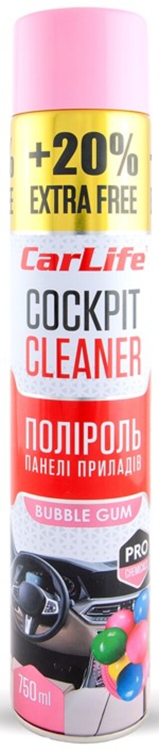Поліроль для авто CarLife Бабл гам Cockpit Cleaner 750 ml (CF759) - Фото 1