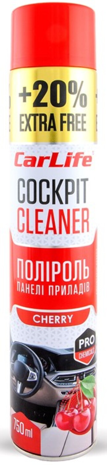 Поліроль для авто CarLife Вишня Cockpit Cleaner 750 ml (CF760) - Фото 1