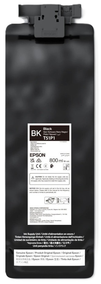 Чорнило Epson S7100 800мл UltraChrome GS3 Black T51P100 (C13T51P100) - Фото 1
