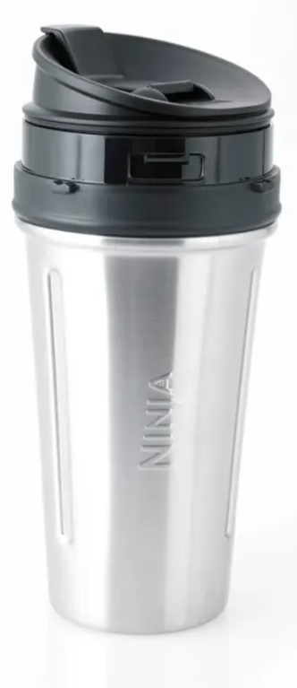 Насадка для блендера Ninja Чаша из нержавеющей стали с крышкой Nutri 650 мл (XSKSS650UK) - Фото 1