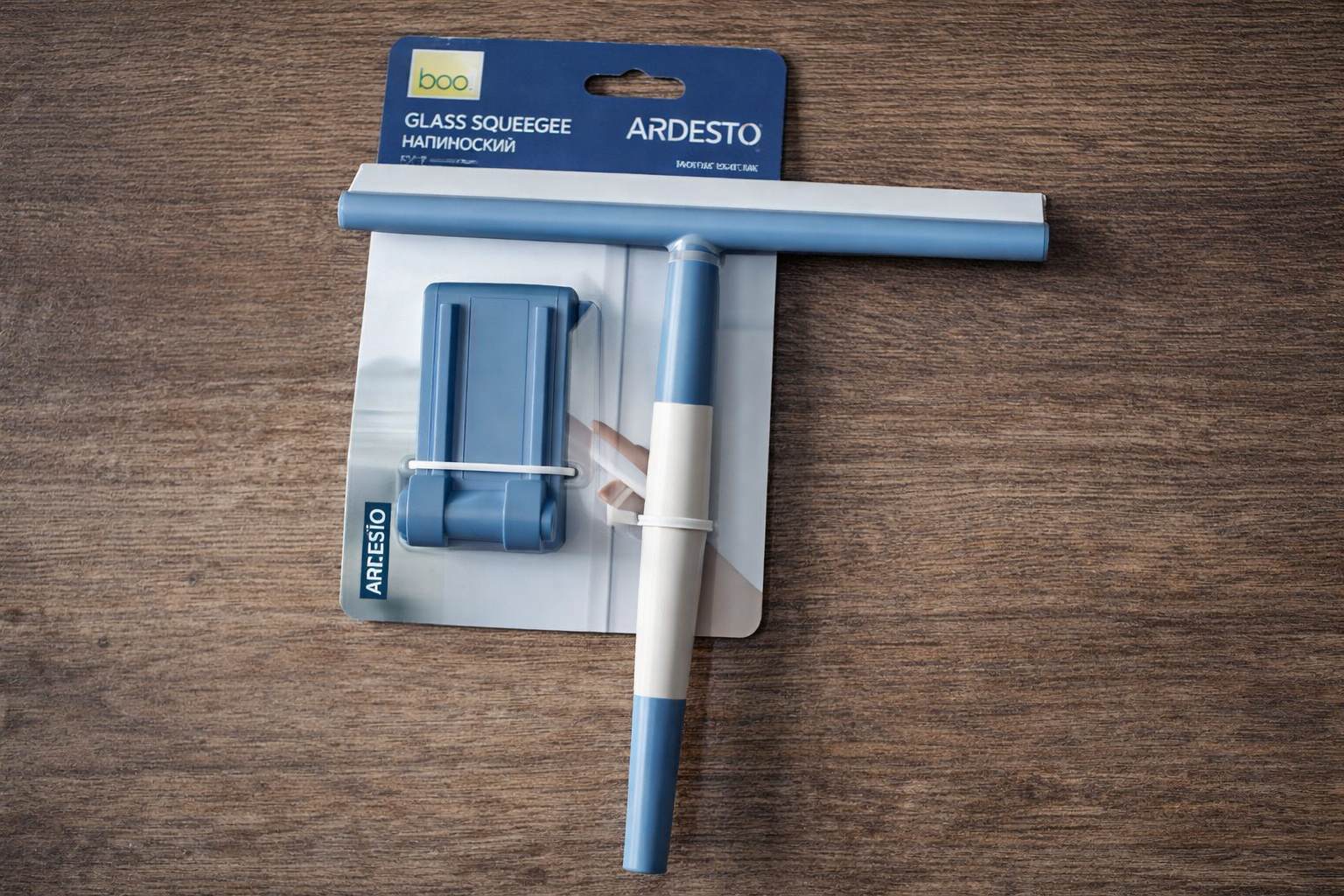 Щетка для мойки стекла Ardesto Solid 22.7х21.7 см (ARHE3402B) - Фото 1