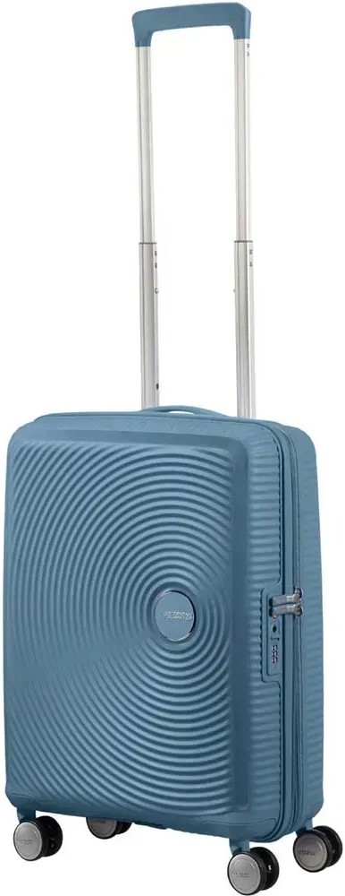 Валіза American Tourister Soundbox 55 см сіро-синій (32G*51001) - Фото 1
